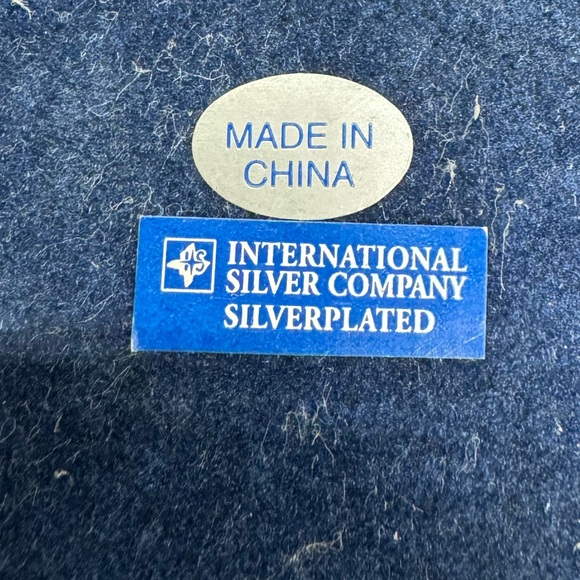 Vintage International Silver Co "Cookies for Santa" Silverplated Holiday Plate - Picture 3 of 4